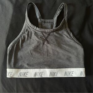 Gray Nike Sports Bra